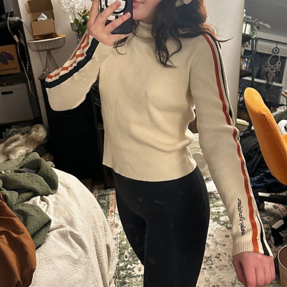 Harley Davidson Cream Turtleneck Sweater